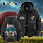 Fan Feline Squad Fleece Windbreaker Jacket, Endurance Sport Barrier HVN1464JJ - Black