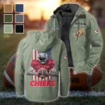 Game Day Squad Flannel Hoodie, Bold Supporter Flannel Hoodie HVN1464KC - Light Green