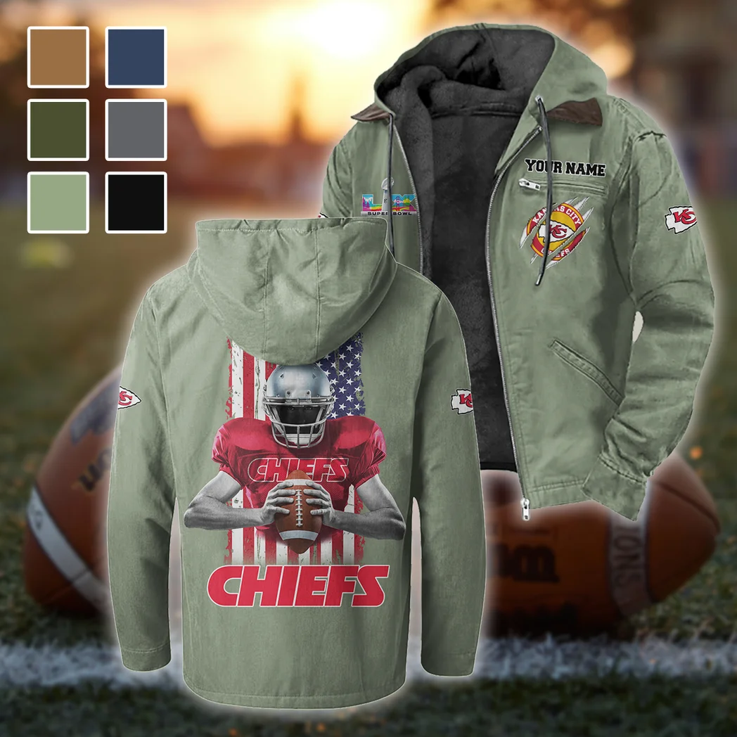Game Day Squad Flannel Hoodie, Bold Supporter Flannel Hoodie HVN1464KC - Light Green