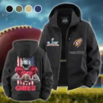 Game Day Squad Fleece Windbreaker Jacket, Cold-Air Cycling Shell HVN1464KC - Black