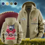Game Day Squad Fleece Windbreaker Jacket, Cold-Air Cycling Shell HVN1464KC - Khaki