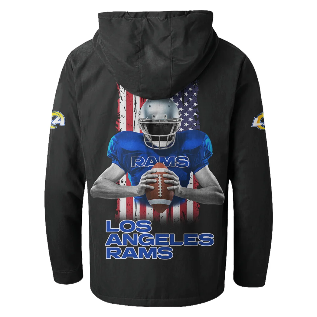 Game Day Herd Flannel Hoodie, True Fan Hooded Flannel HVN1464LA - Black - Image 3