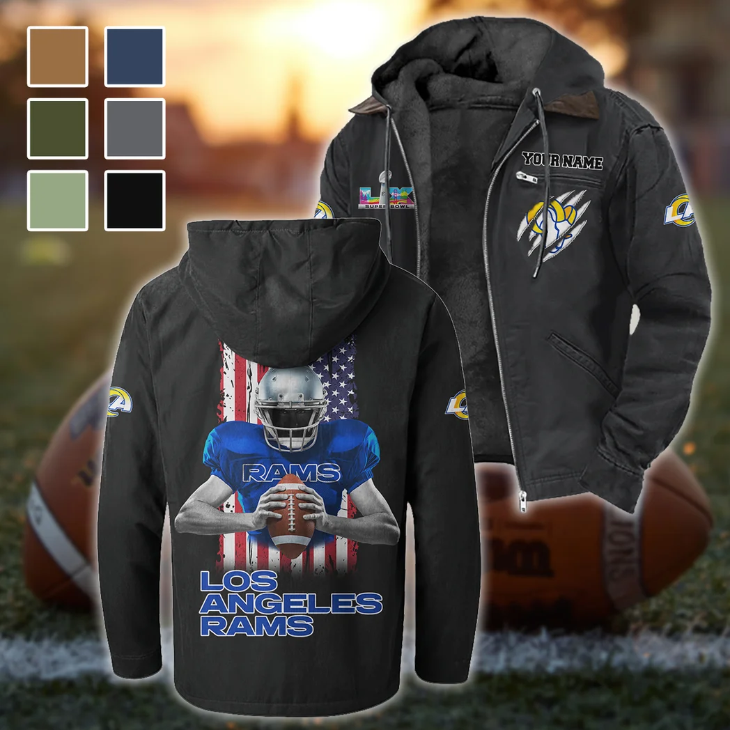 Game Day Herd Flannel Hoodie, True Fan Hooded Flannel HVN1464LA - Black