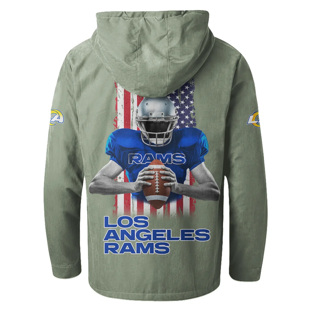 Game Day Herd Flannel Hoodie, True Fan Hooded Flannel HVN1464LA - Light Green - Image 3