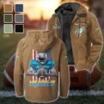 LA Squad Flannel Hoodie, Game Ready Flannel Hoodie HVN1464LC - Camel