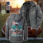 Fan Marine Squad Flannel Hoodie, Fan Pride Hooded Flannel HVN1464MD - Gray