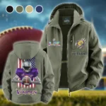 Match Day Raiders Fleece Windbreaker Jacket, Cozy Fleece-Lined Windbreaker HVN1464MV - Green