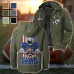 Football Giant Crew Flannel Hoodie, Everyday Game Fan Hoodie HVN1464NG - Green