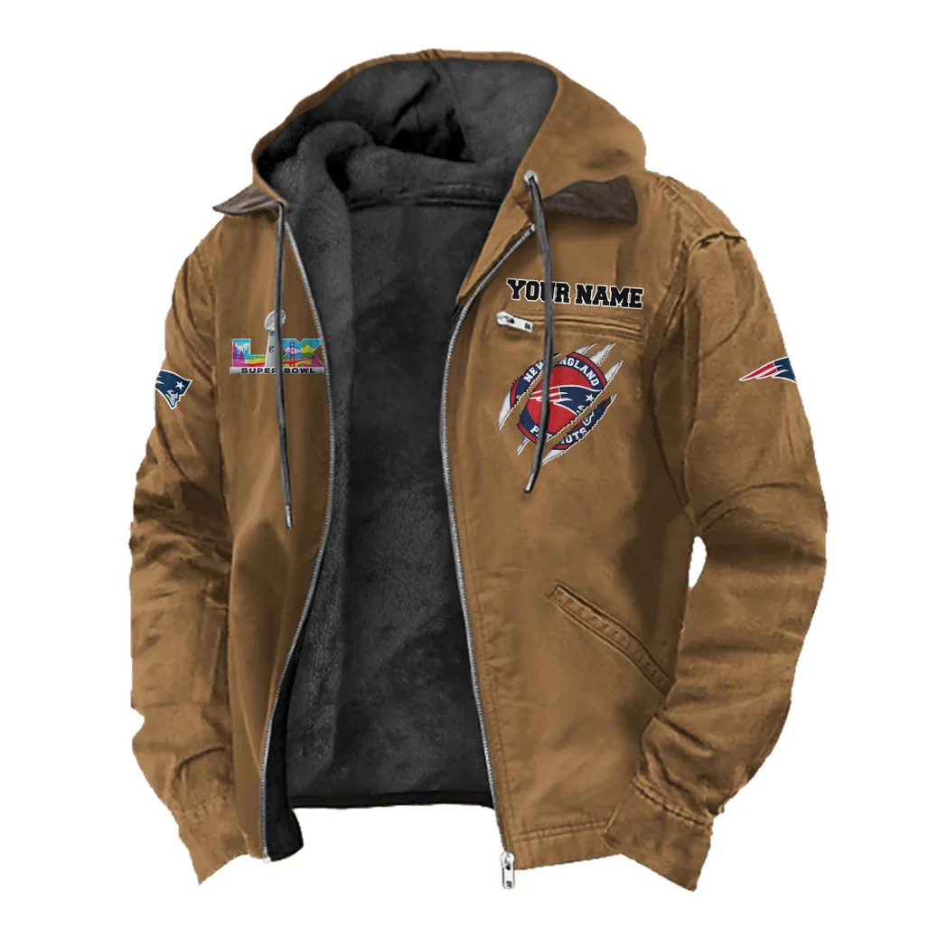 Revolution Fans Flannel Hoodie, Essential Fan Flannel Hoodie HVN1464NP - Camel - Image 2