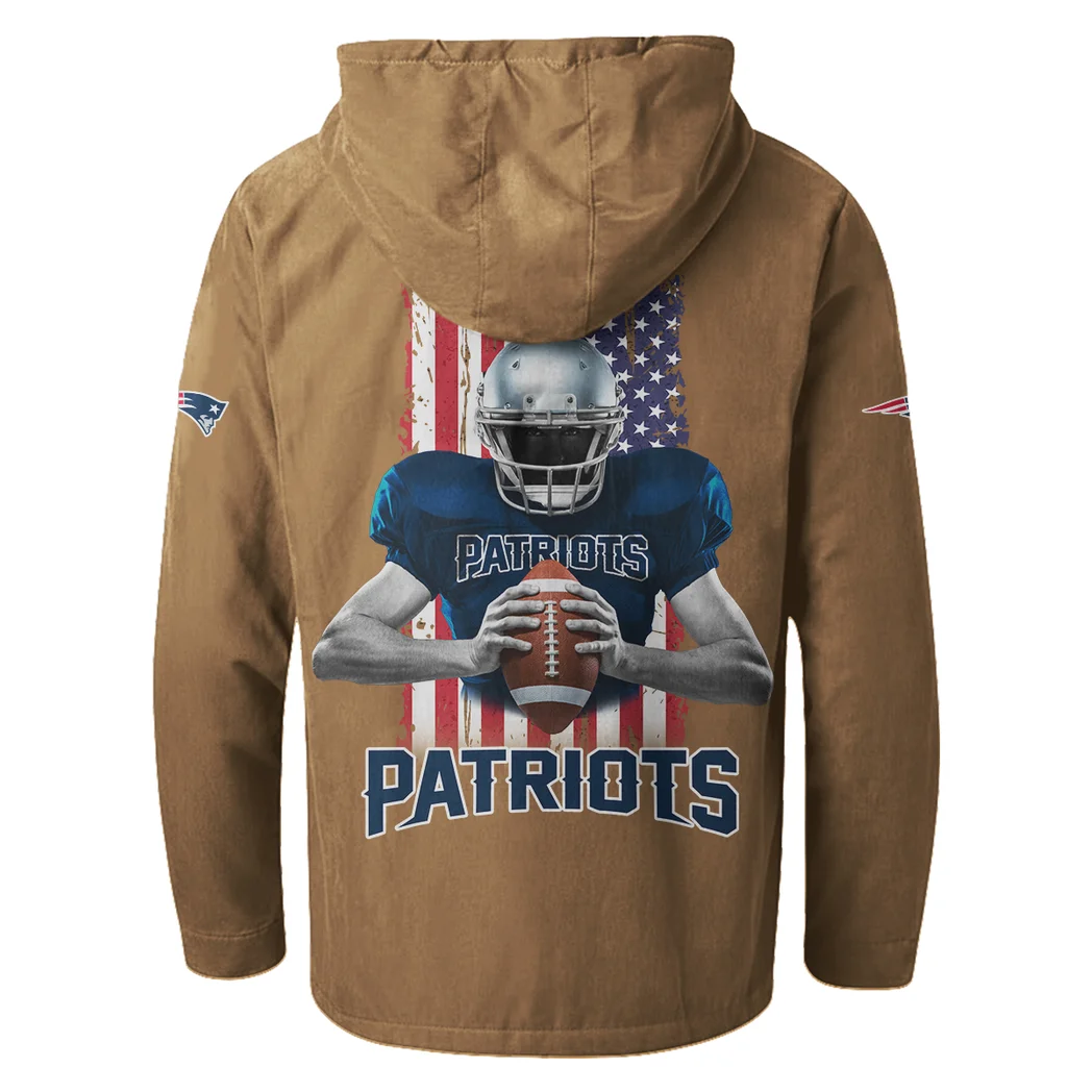 Revolution Fans Flannel Hoodie, Essential Fan Flannel Hoodie HVN1464NP - Camel - Image 3