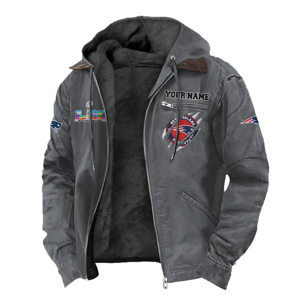 Revolution Fans Flannel Hoodie, Essential Fan Flannel Hoodie HVN1464NP - Gray - Image 2