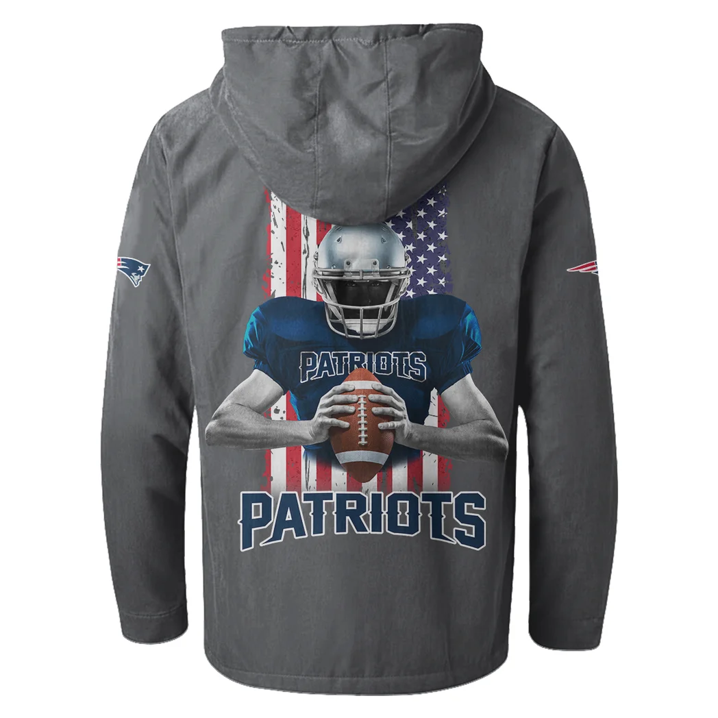 Revolution Fans Flannel Hoodie, Essential Fan Flannel Hoodie HVN1464NP - Gray - Image 3