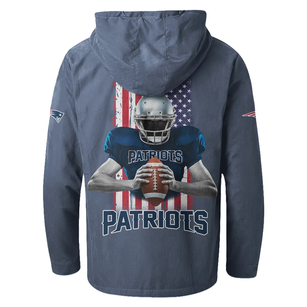 Revolution Fans Flannel Hoodie, Essential Fan Flannel Hoodie HVN1464NP - Navy Blue - Image 3