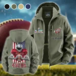 Bay Area Faithful Fleece Windbreaker Jacket, Ultra-Soft Wind-Stop Fabric HVN1464SF - Green