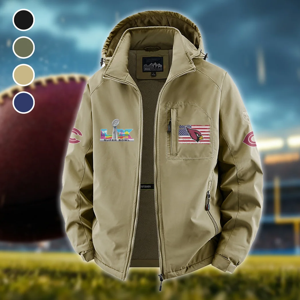 Crimson Flock Fleece Windbreaker Jacket, Thermal Wind-Stop Jacket HVN1465AC - Khaki