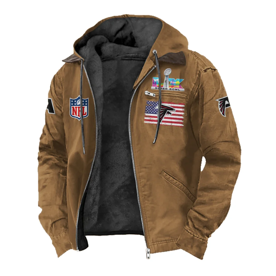 Sky Squad Flannel Hoodie, Game Day Hooded Flannel HVN1465AF - Camel - Image 2