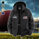 Sky Squad Fleece Windbreaker Jacket, Insulated Windbreaker Fleece HVN1465AF - Black
