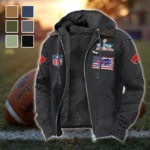 Buffalo Squad Flannel Hoodie, Athletic Spirit Fan Hoodie HVN1465BB - Black