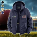 Charm City Squad Fleece Windbreaker Jacket, Core-Warmth Windbreaker HVN1465BR - Navy