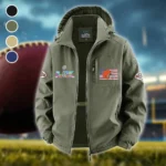 Forest City Squad Fleece Windbreaker Jacket, Essential Cold & Wind Barrier HVN1465CL - Green