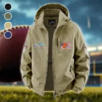 Forest City Squad Fleece Windbreaker Jacket, Essential Cold & Wind Barrier HVN1465CL - Khaki