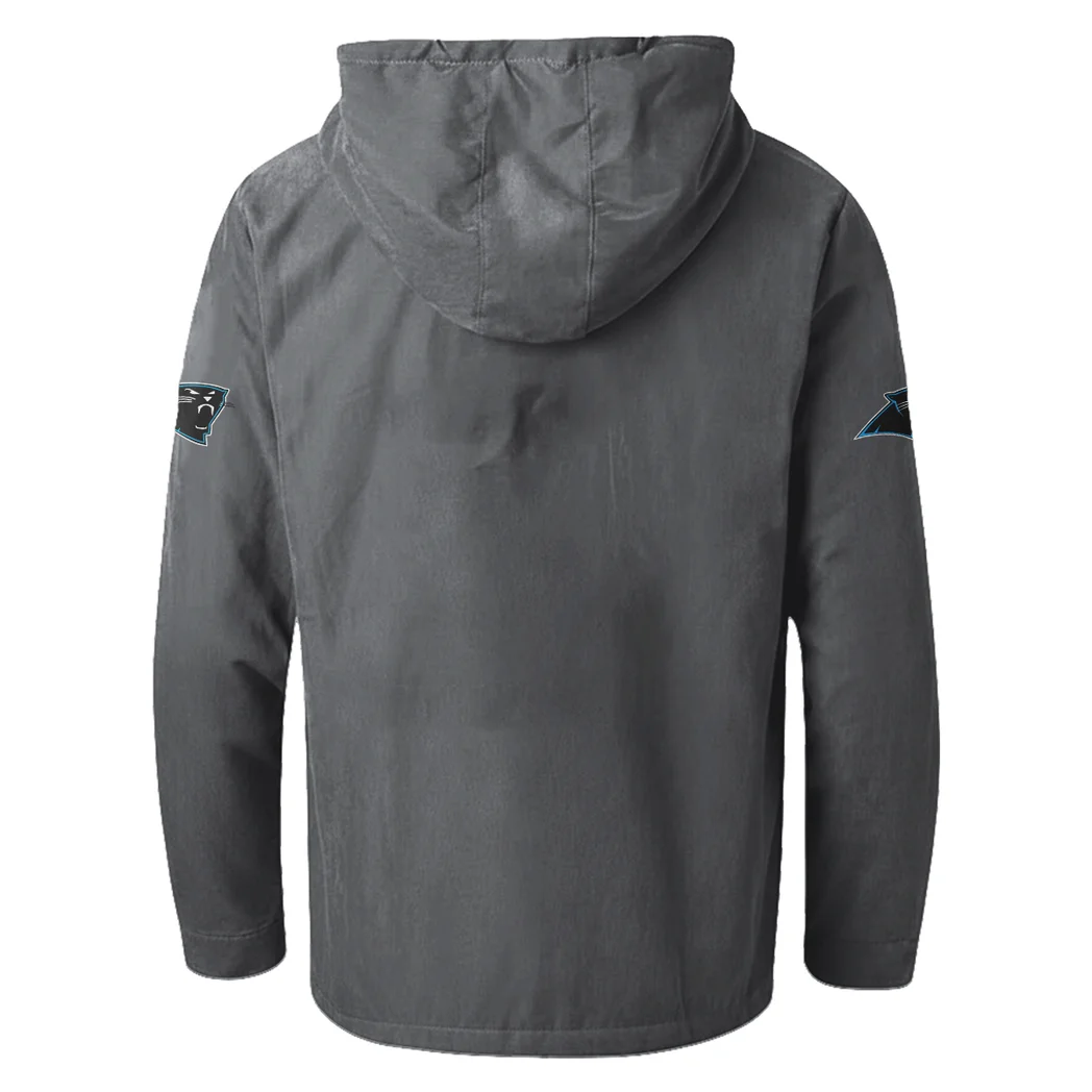 Feline Army Flannel Hoodie, Team Spirit Flannel Hoodie HVN1465CP - Gray - Image 3