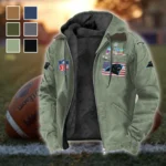 Feline Army Flannel Hoodie, Team Spirit Flannel Hoodie HVN1465CP - Light Green
