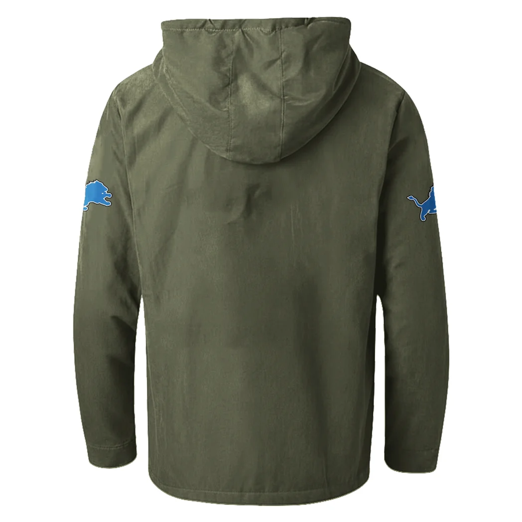 Football Lion Crew Flannel Hoodie, Cold Game Day Hoodie HVN1465DL - Green - Image 3