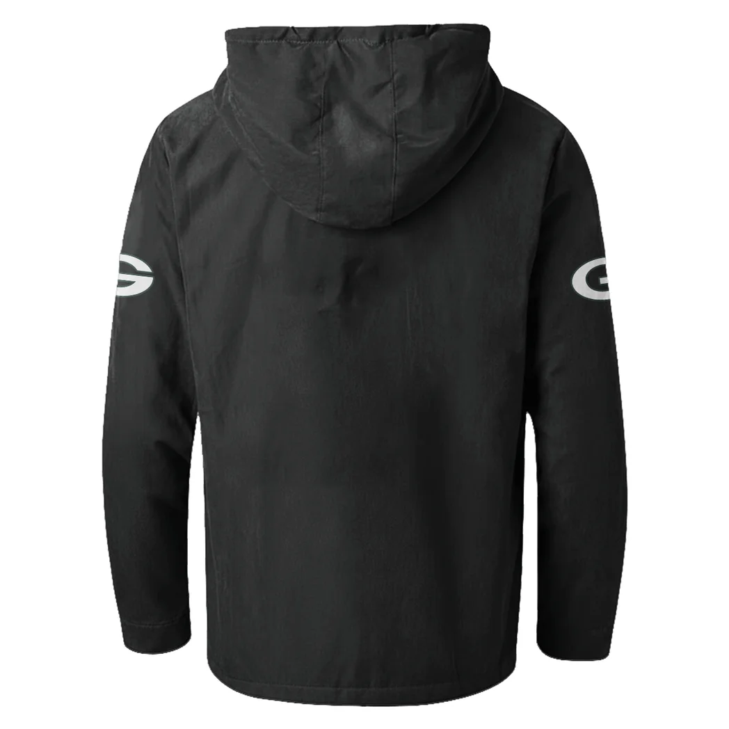 Cheese City Army Flannel Hoodie, Supporter Spirit Hooded Flannel HVN1465GP - Black - Image 3