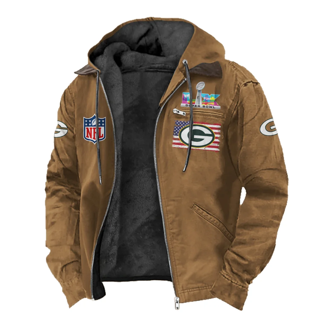 Cheese City Army Flannel Hoodie, Supporter Spirit Hooded Flannel HVN1465GP - Camel - Image 2
