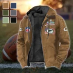 Cheese City Army Flannel Hoodie, Supporter Spirit Hooded Flannel HVN1465GP - Camel
