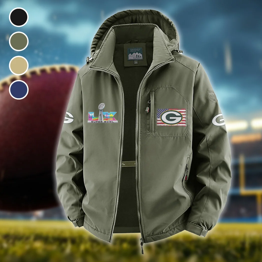 Cheese City Army Fleece Windbreaker Jacket, High-Output Training Jacket HVN1465GP - Green