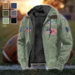 Game Day Squad Flannel Hoodie, Athletic Lifestyle Fan Hoodie HVN1465HT - Light Green