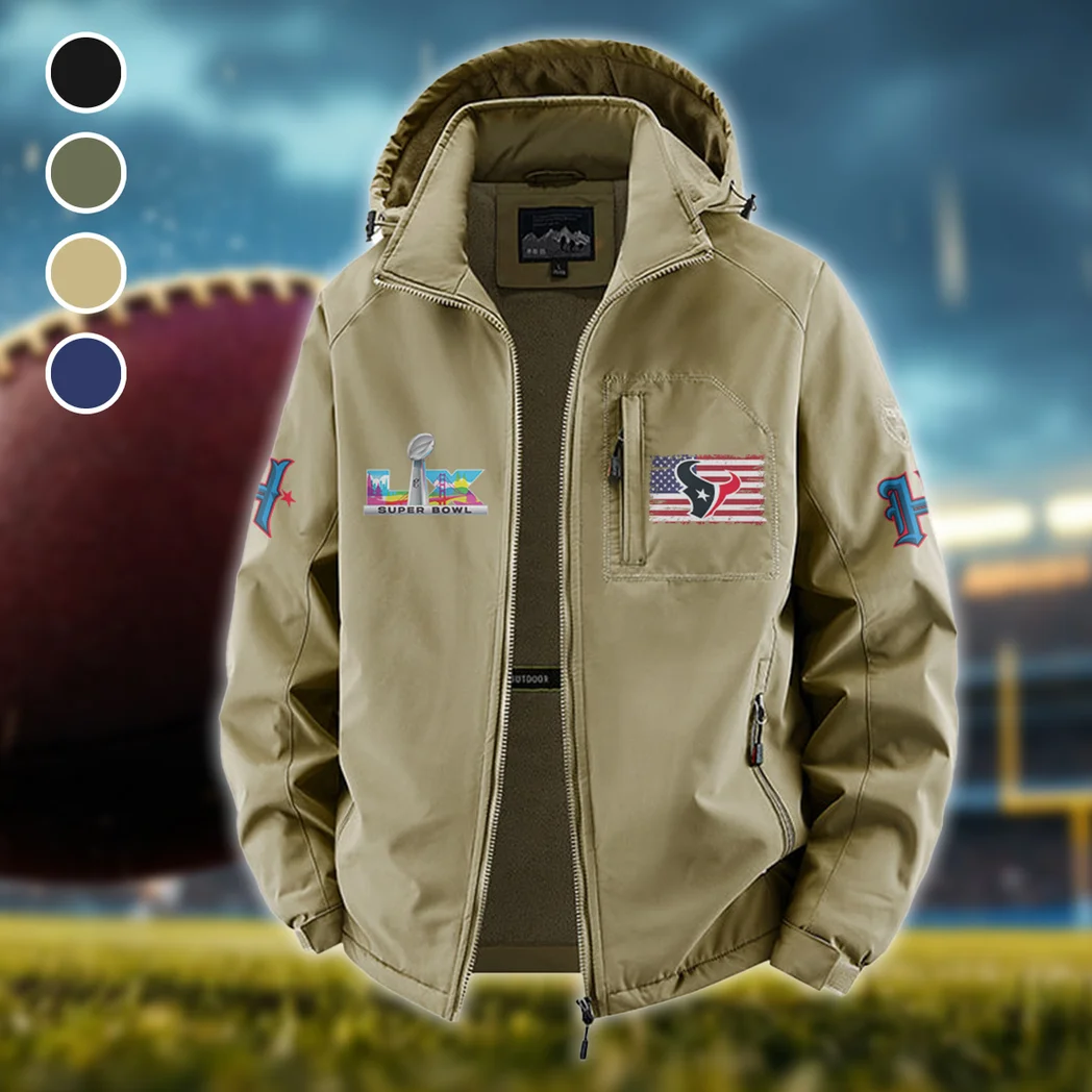 Game Day Squad Fleece Windbreaker Jacket, Performance Barrier Jacket HVN1465HT - Khaki