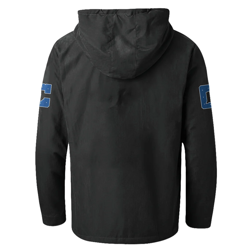 Victory Blades Flannel Hoodie, Classic Flannel Sport Hoodie HVN1465IC - Black - Image 3