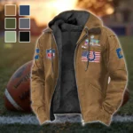 Victory Blades Flannel Hoodie, Classic Flannel Sport Hoodie HVN1465IC - Camel