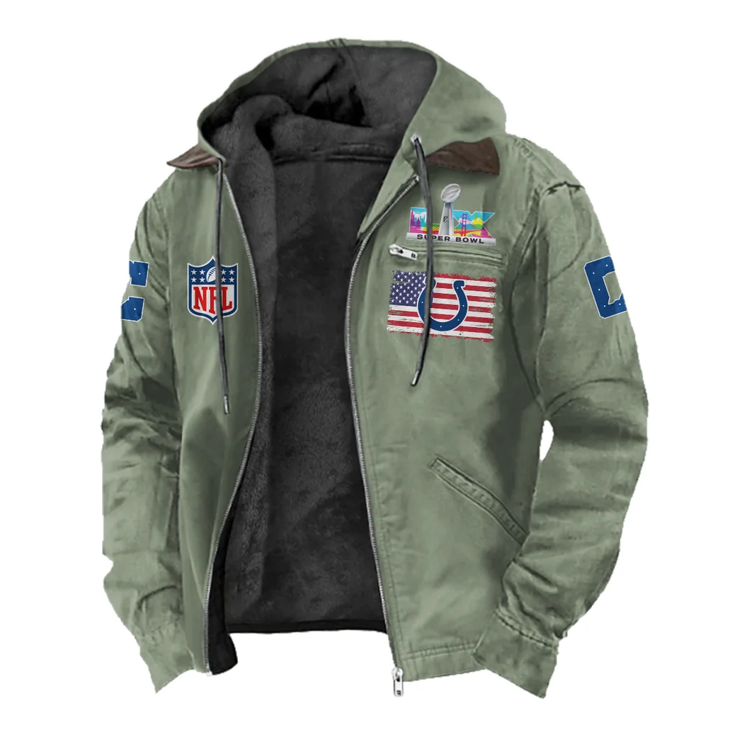 Victory Blades Flannel Hoodie, Classic Flannel Sport Hoodie HVN1465IC - Light Green - Image 2