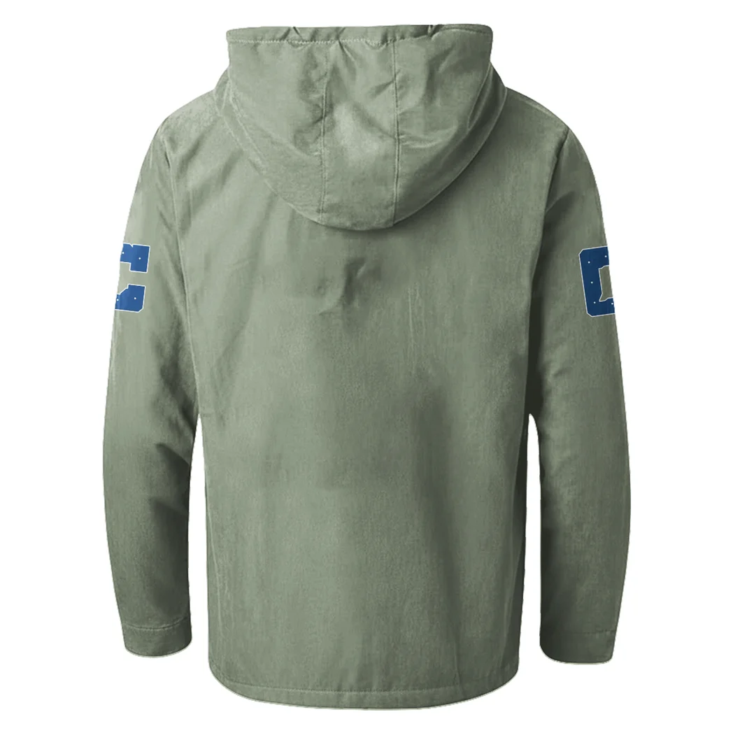 Victory Blades Flannel Hoodie, Classic Flannel Sport Hoodie HVN1465IC - Light Green - Image 3