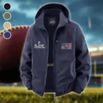 Victory Blades Fleece Windbreaker Jacket, Multi-Sport Weather Jacket HVN1465IC - Navy