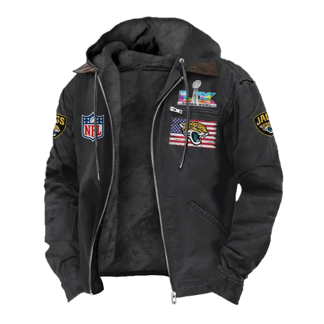 Fan Feline Squad Flannel Hoodie, All-Season Fan Hoodie HVN1465JJ - Black - Image 2