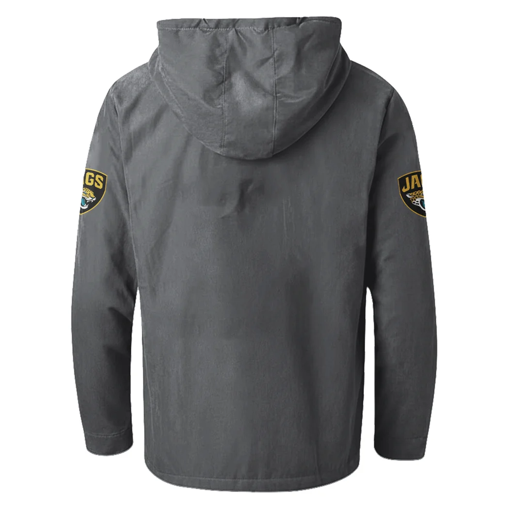 Fan Feline Squad Flannel Hoodie, All-Season Fan Hoodie HVN1465JJ - Gray - Image 3