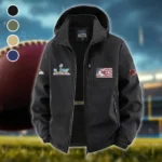 Match Day Squad Fleece Windbreaker Jacket, Cold-Air Cycling Shell HVN1465KC - Black
