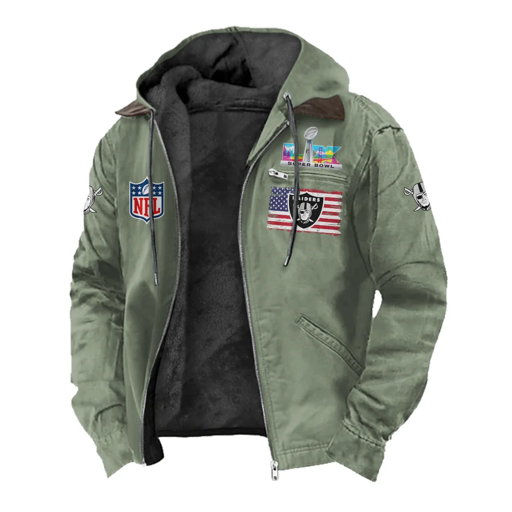 Football Silver Crew Flannel Hoodie, Loyal Supporter Sport Hoodie HVN1465LV - Light Green - Image 2