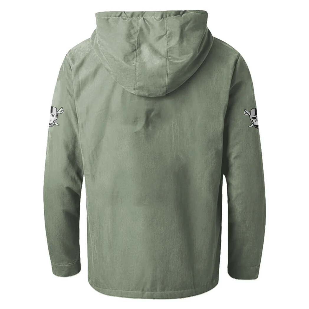 Football Silver Crew Flannel Hoodie, Loyal Supporter Sport Hoodie HVN1465LV - Light Green - Image 3