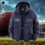 Blue Pride Fleece Windbreaker Jacket, Soft-Shell Active Fleece HVN1465NG - Navy