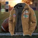 Victory Lightning Flannel Hoodie, Warm Sport Spirit Hoodie HVN1465NJ - Camel