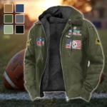Steel Crew Flannel Hoodie, Supporter Spirit Hooded Flannel HVN1465PS - Green
