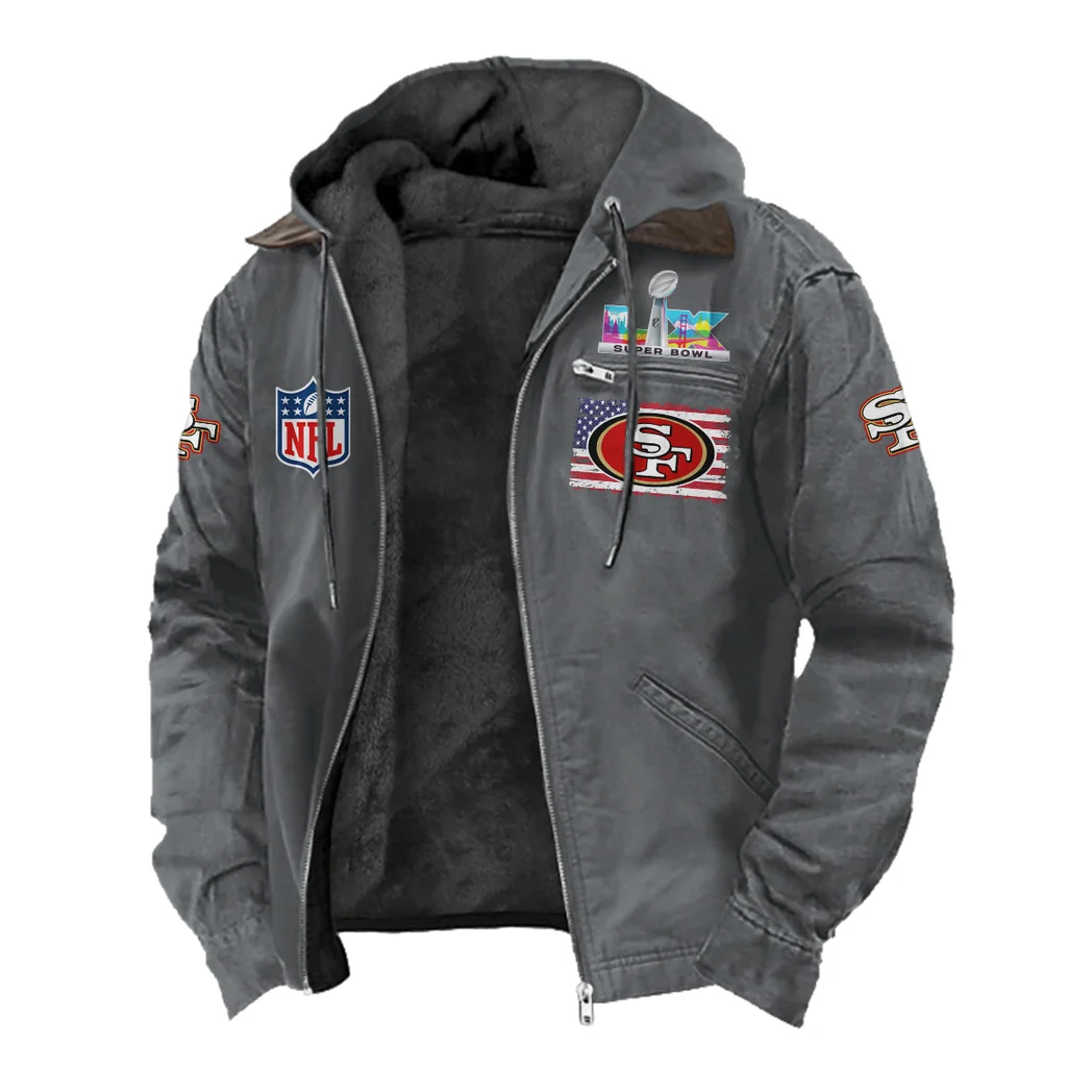 Midnight Rams Flannel Hoodie, Athletic Lifestyle Fan Hoodie HVN1465SF - Gray - Image 2