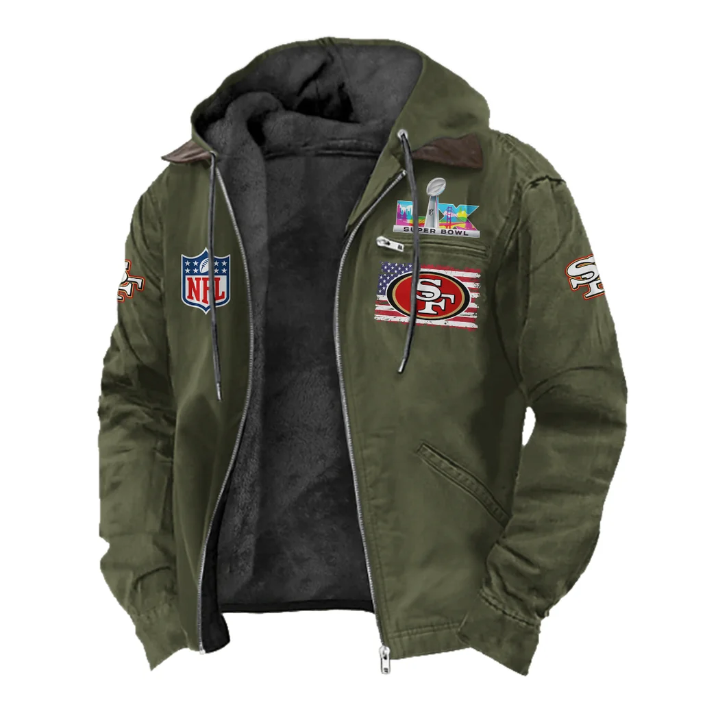 Midnight Rams Flannel Hoodie, Athletic Lifestyle Fan Hoodie HVN1465SF - Green - Image 2