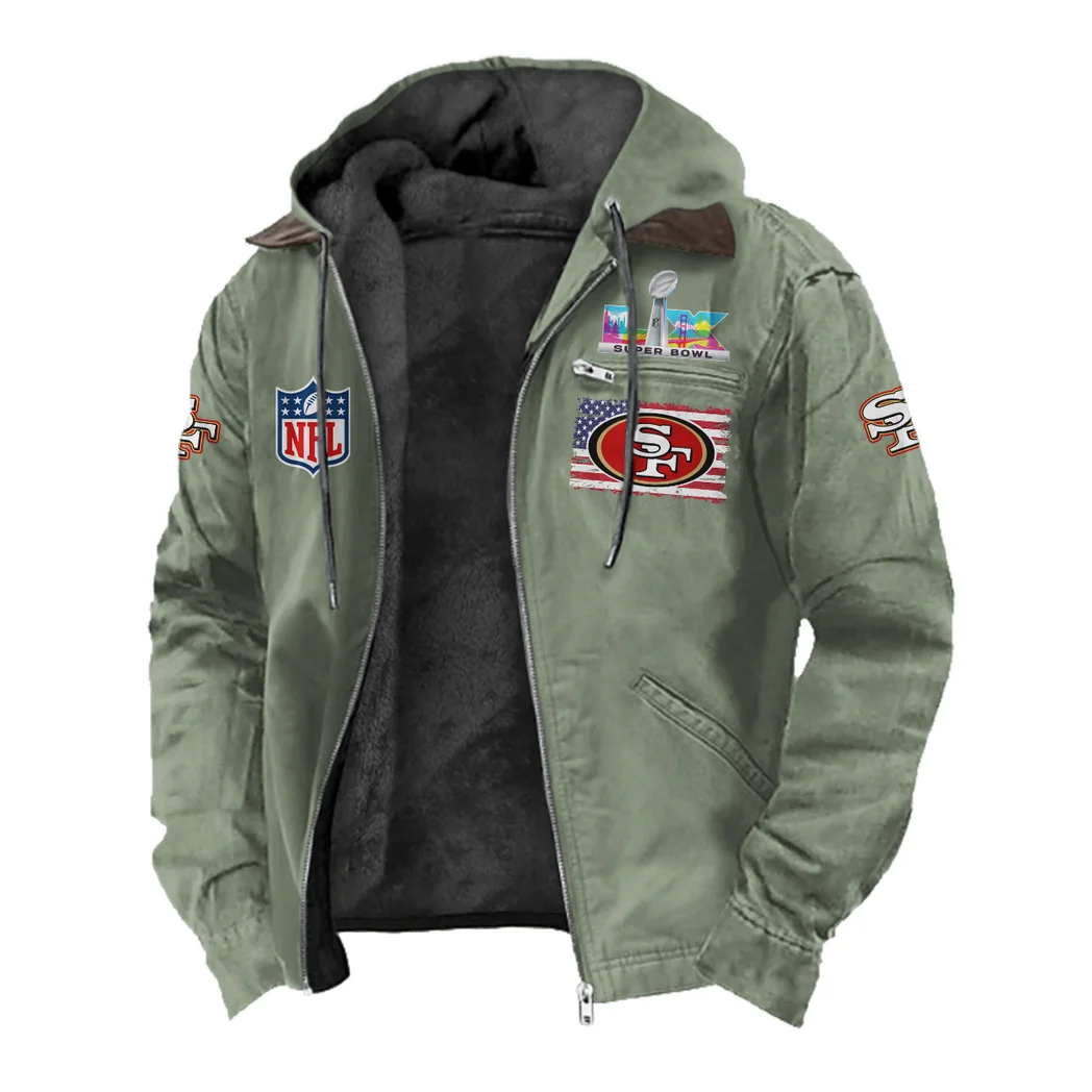 Midnight Rams Flannel Hoodie, Athletic Lifestyle Fan Hoodie HVN1465SF - Light Green - Image 2